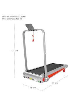 Caminadora Eléctrica Profesional Walking Pad 1.5 HP Plegable Centurfit