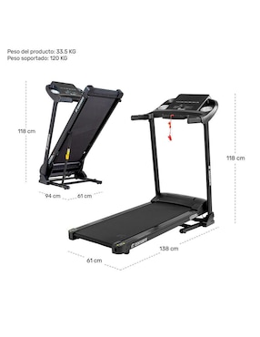 Caminadora casera Centurfit MKZ-CAMIV8 plegable