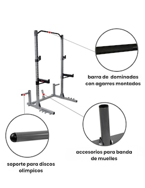 Rack de 1 compartimento Sunny Health & Fitness Entrenamiento