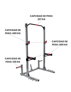 Rack de 1 compartimento Sunny Health & Fitness Entrenamiento