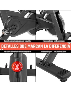 Bicicleta fija Centurfit modelo mkz-bispincomneg de acero