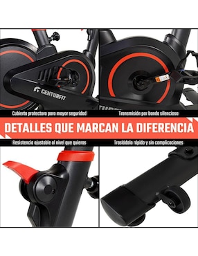 Bicicleta fija Centurfit modelo mkz-bispinpromag de acero