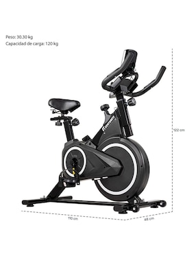 Bicicleta fija Centurfit modelo mkz-bispinbasneg de acero
