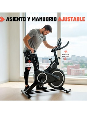 Bicicleta fija Centurfit modelo mkz-bispinbasneg de acero