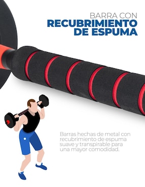 Kit mancuernas de peso variable Altera 40 kg 27 piezas