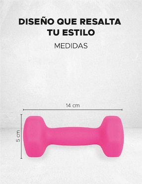 Set mancuernas de peso fijo X-Rush 2.7 kg 2 piezas