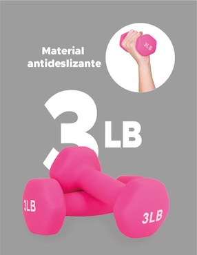 Set mancuernas de peso fijo X-Rush 2.7 kg 2 piezas