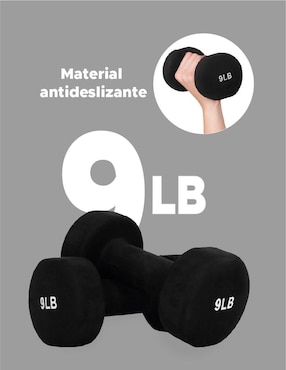 Set mancuernas de peso fijo X-Rush 4 kg 2 piezas