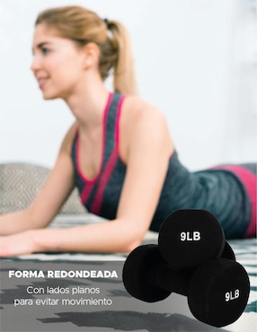 Set mancuernas de peso fijo X-Rush 4 kg 2 piezas