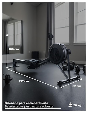 Remadora Level Fitness de aire plegable