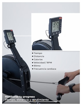 Remadora Level Fitness de aire plegable
