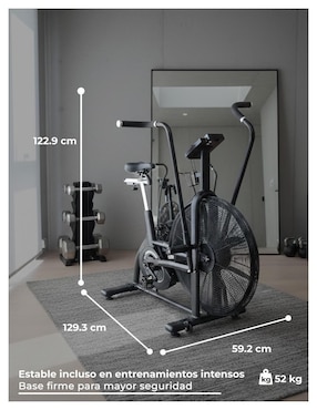 Bicicleta de spinning Level Fitness de acero