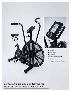 Bicicleta de spinning Level Fitness de acero