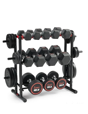 Rack de 3 estantes/compartimentos Sunny Health & Fitness Entrenamiento