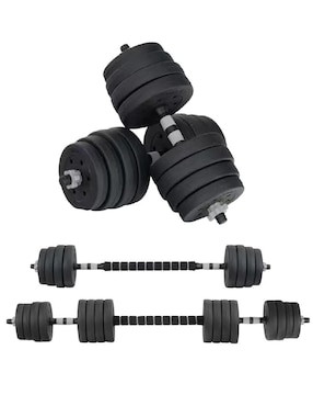 Set mancuernas de peso variable X-Rush 15 kg 15 piezas