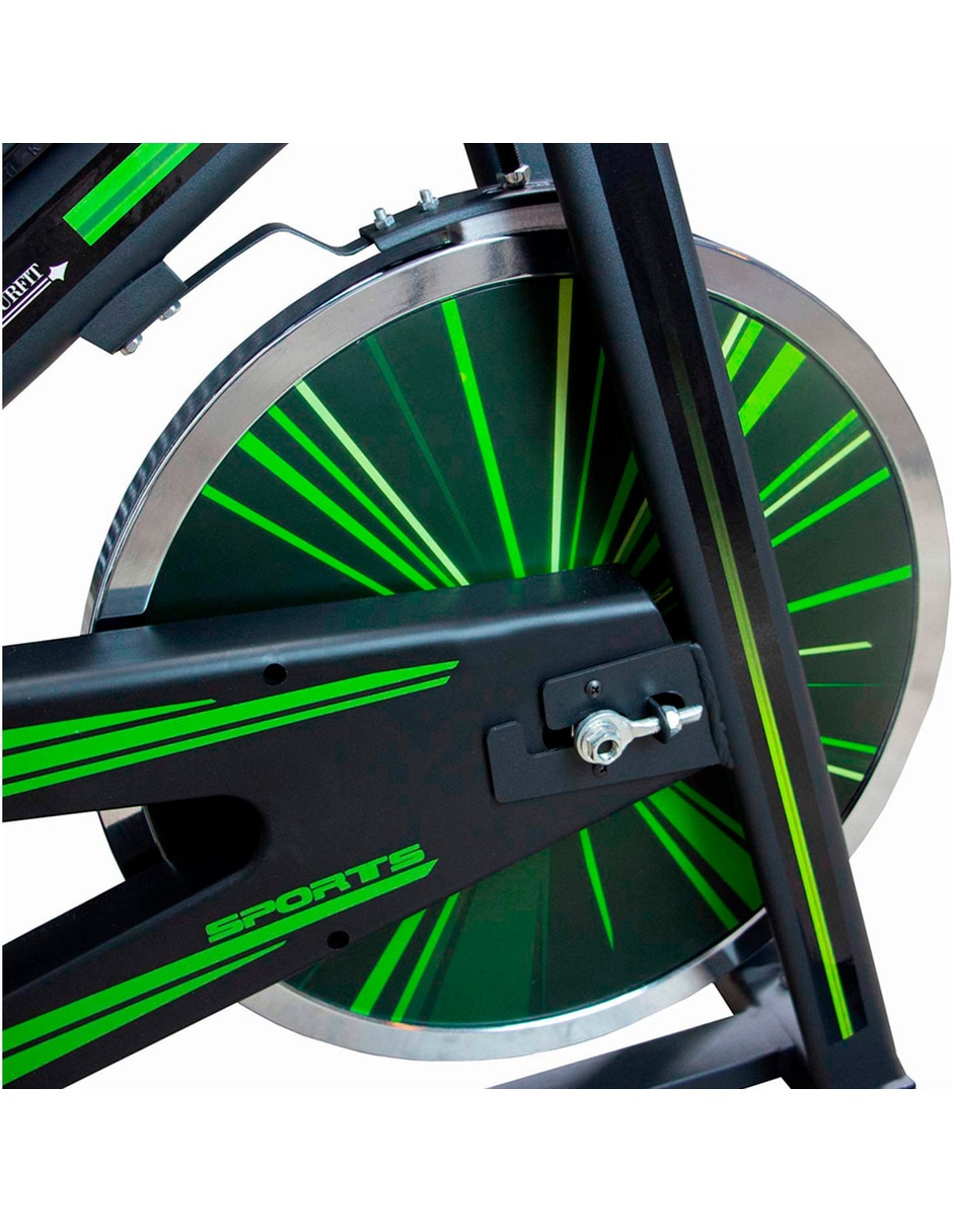 Bicicleta Spinning Fija Centurfit 10 kg Negra