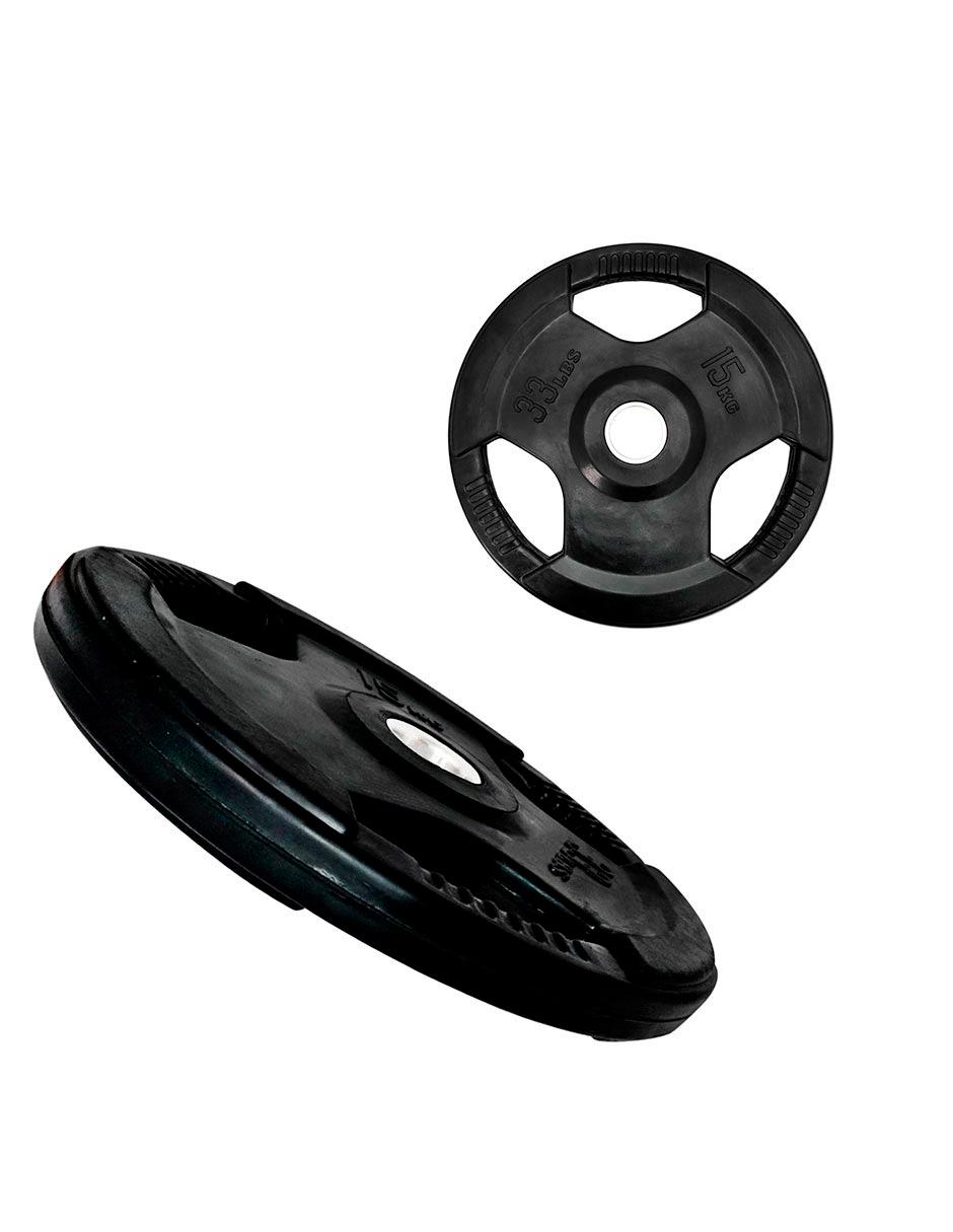Par de discos olímpicos Rubber 55 Lb 2
