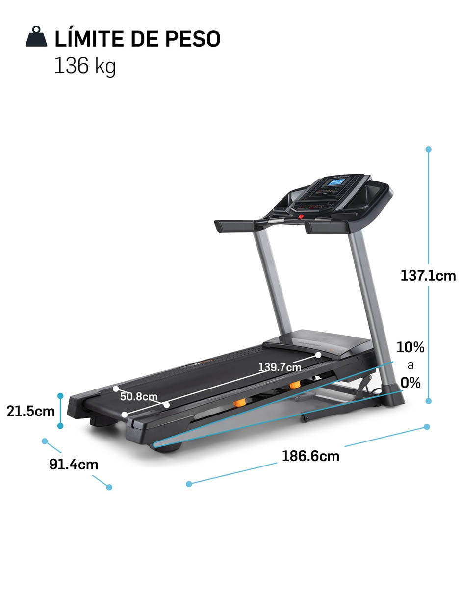 Caminadora casera Nordictrack Serie T 6.5 plegable 18