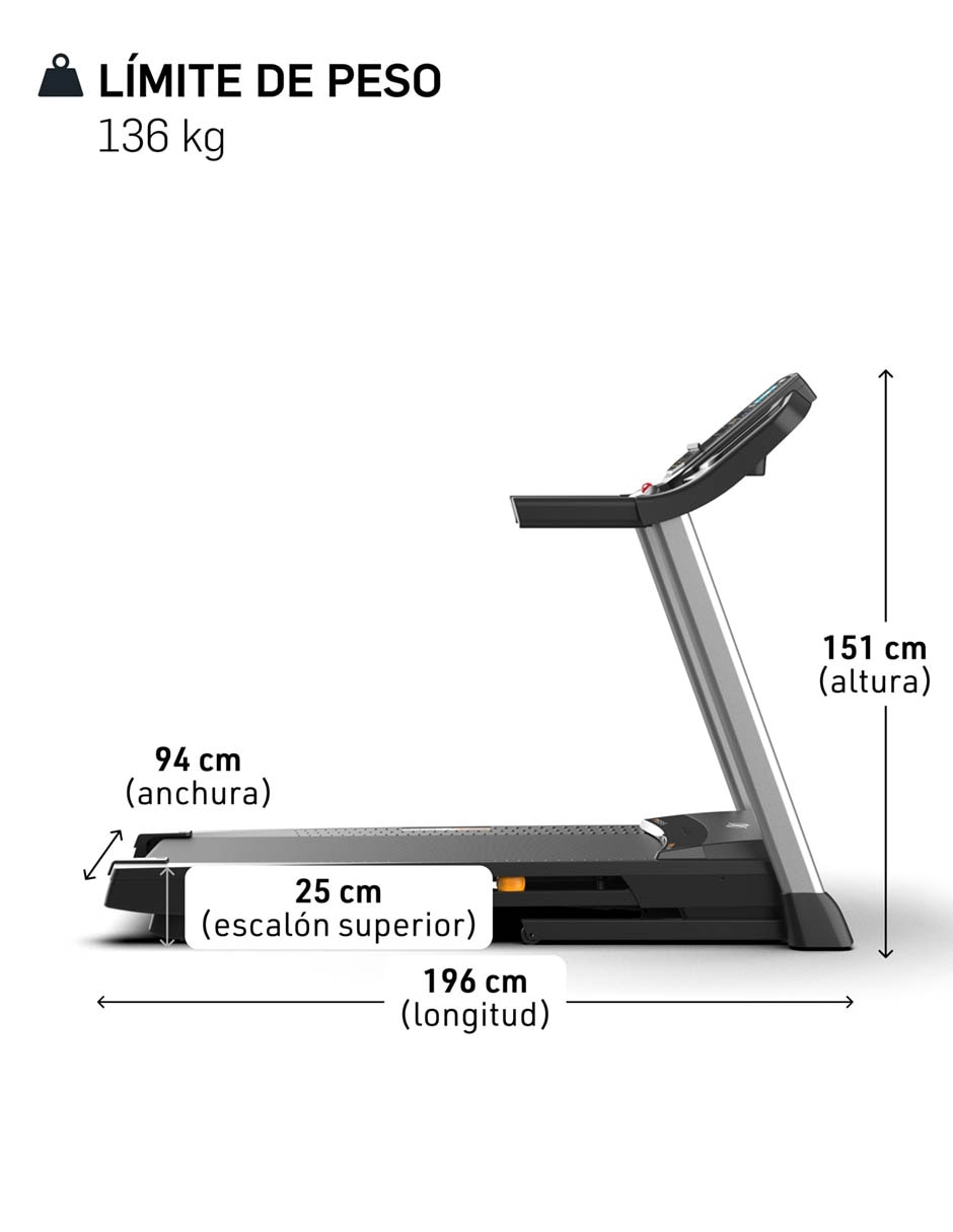 Caminadora casera Nordictrack Serie T 6.5 plegable 19