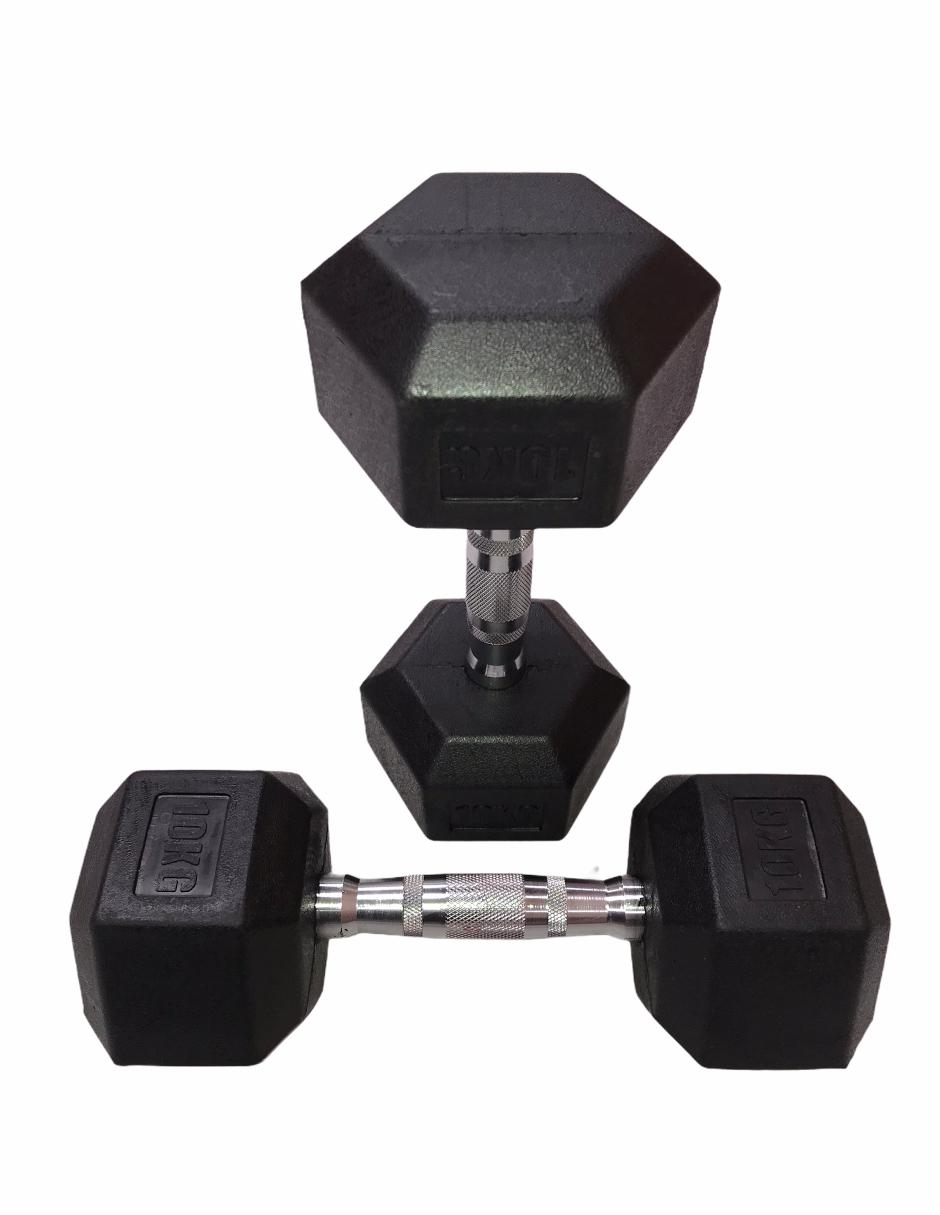 Set de mancuernas de peso variable 10 kg c/u 2