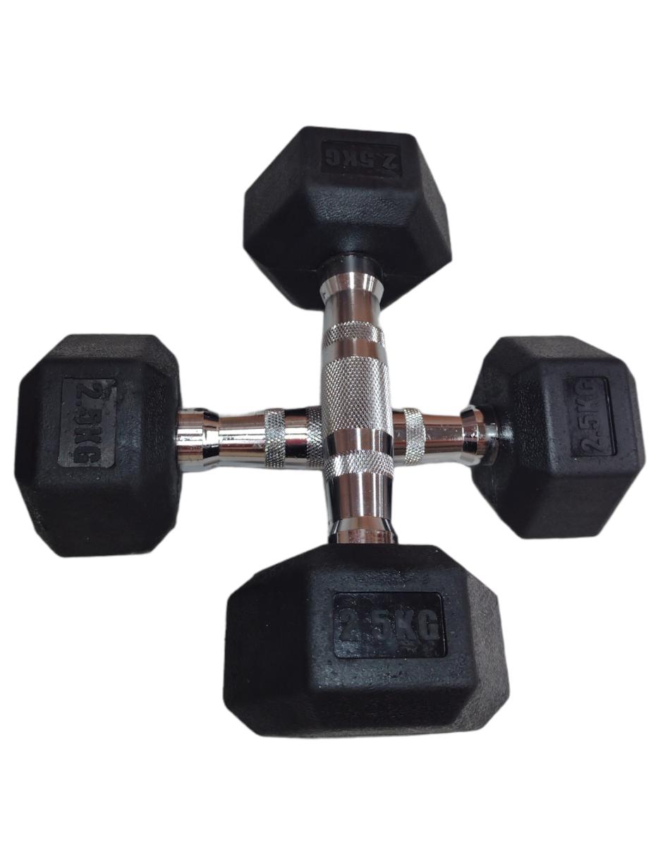 Par de Mancuernas Hexagonales 2.5 Kg c/u Mod.IF-WG029-2.5 4