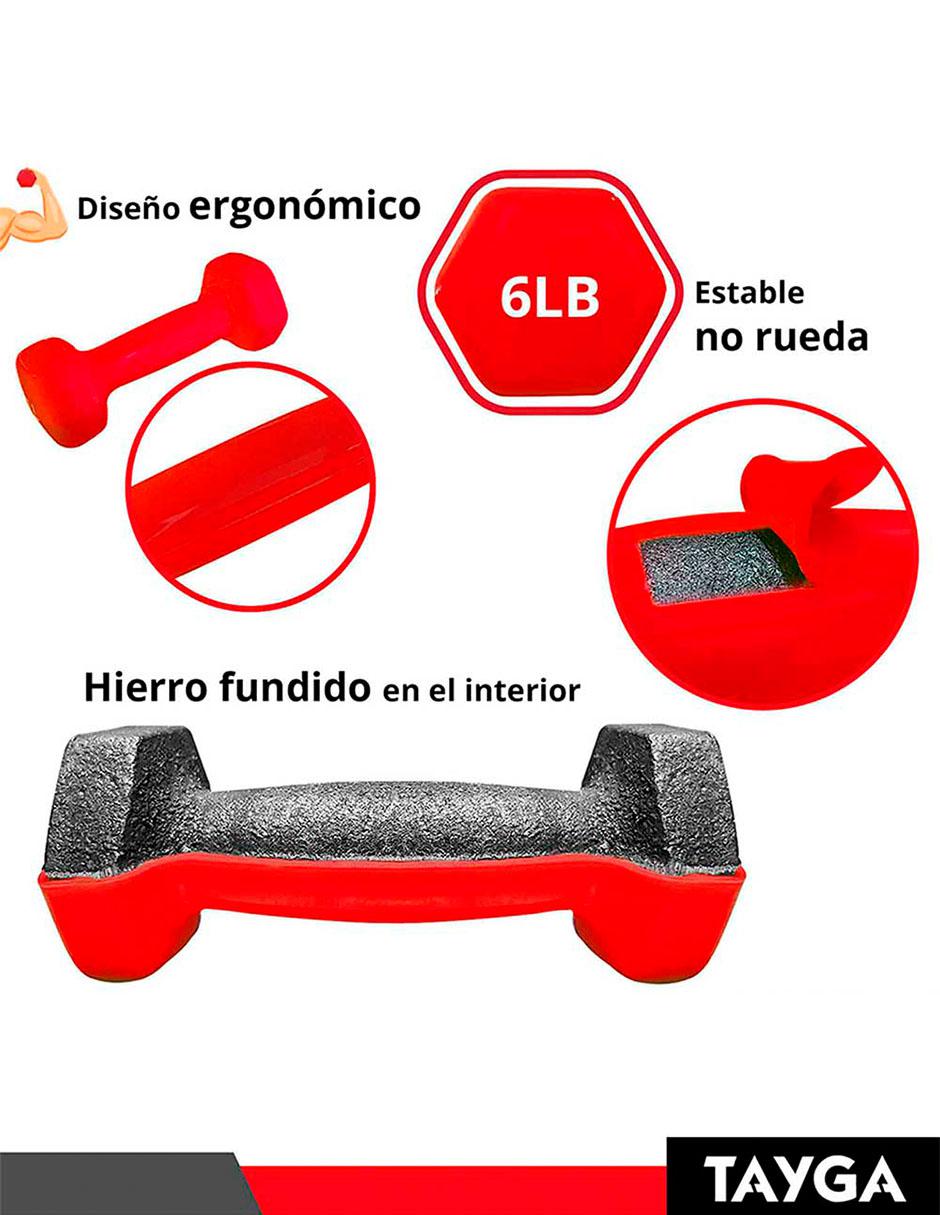 Set de mancuernas de peso fijo 92 kg c/u 5