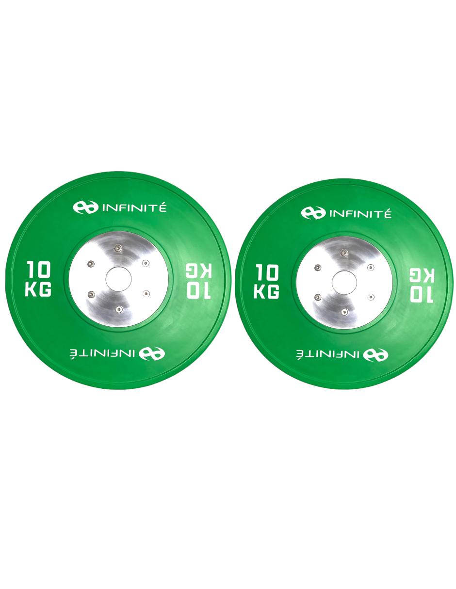 Par de Bumpers de Goma Maciza 10 Kg Mod. IF-BPC10-2 pzas Par de Bumpers de Goma Maciza 10 Kg Mod. IF-BPC10-2 pzas
