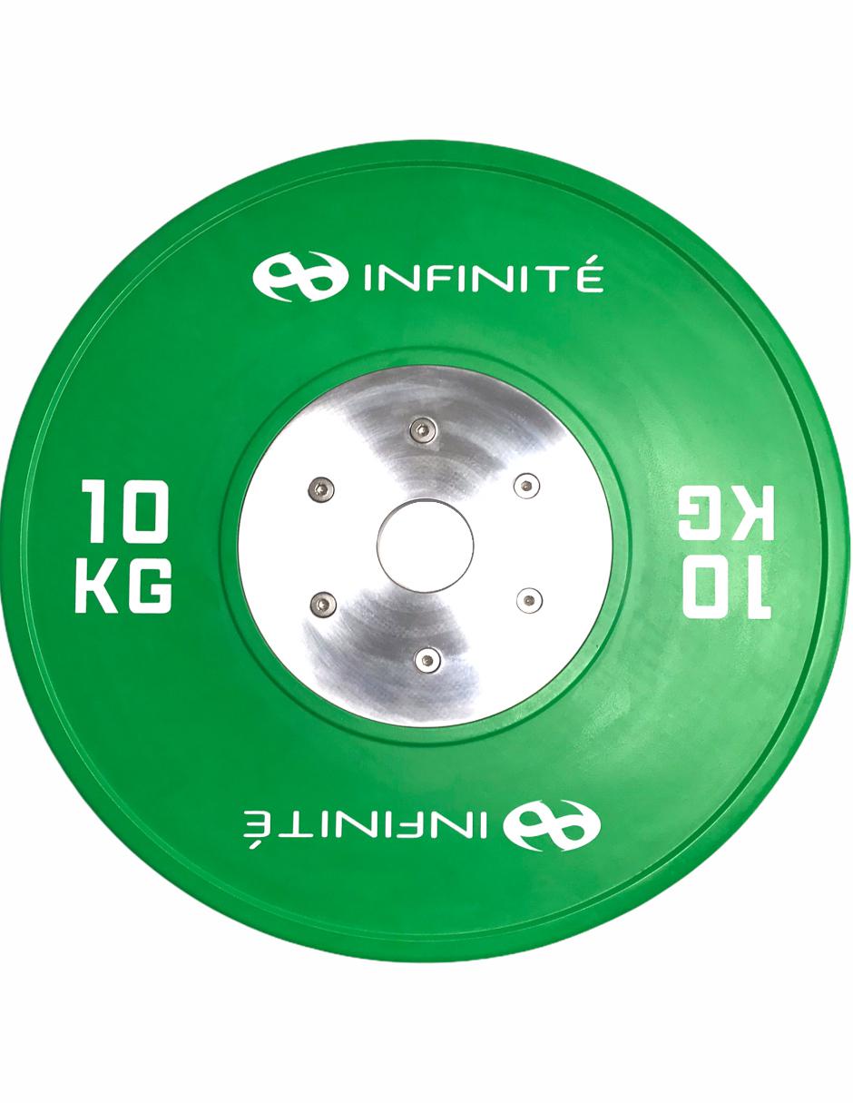 Par de Bumpers de Goma Maciza 10 Kg Mod. IF-BPC10-2 pzas 2