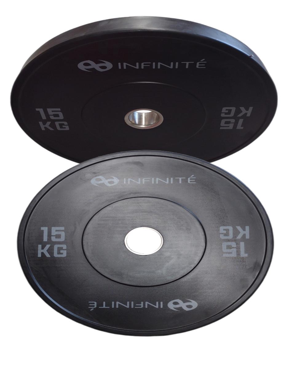 Par de bumpers profesional Infinite 15 Kg Mod. IF-BPN15 2