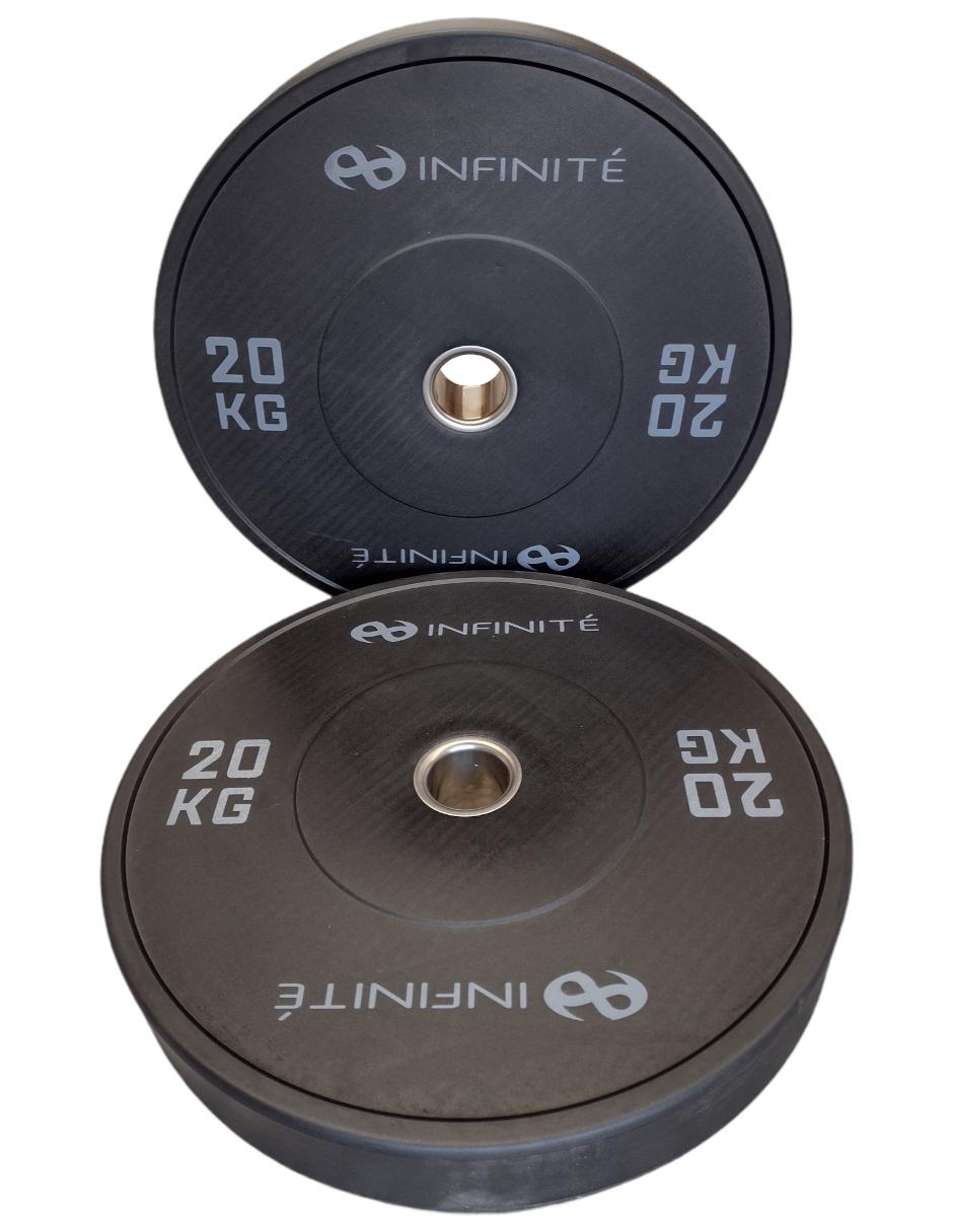 Par de bumpers profesional Infinite 20 Kg Mod. IF-BPN20