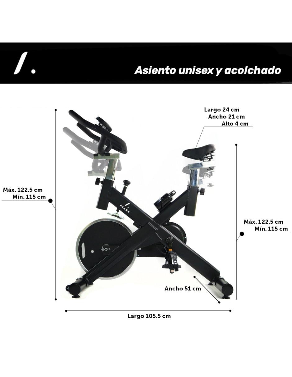 Bicicleta fija acero inoxidable