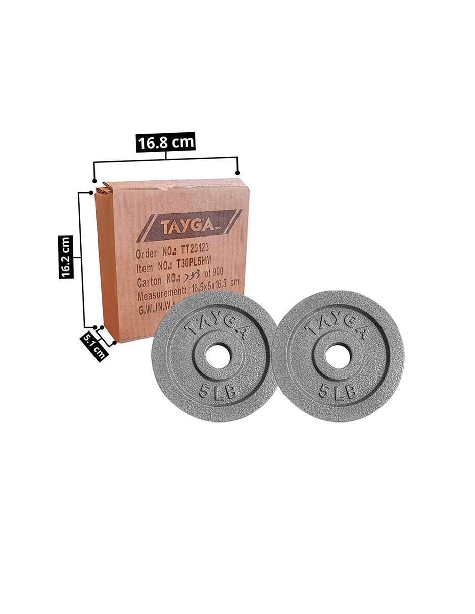 Par de discos estándar en LB cromados 30 mm 5