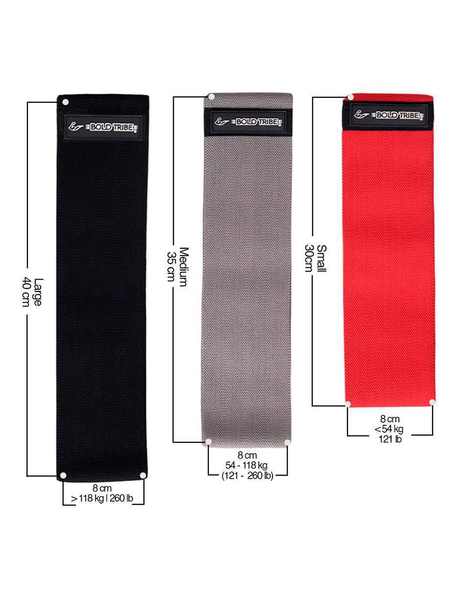 Set de bandas de resistencia 3 pz 2