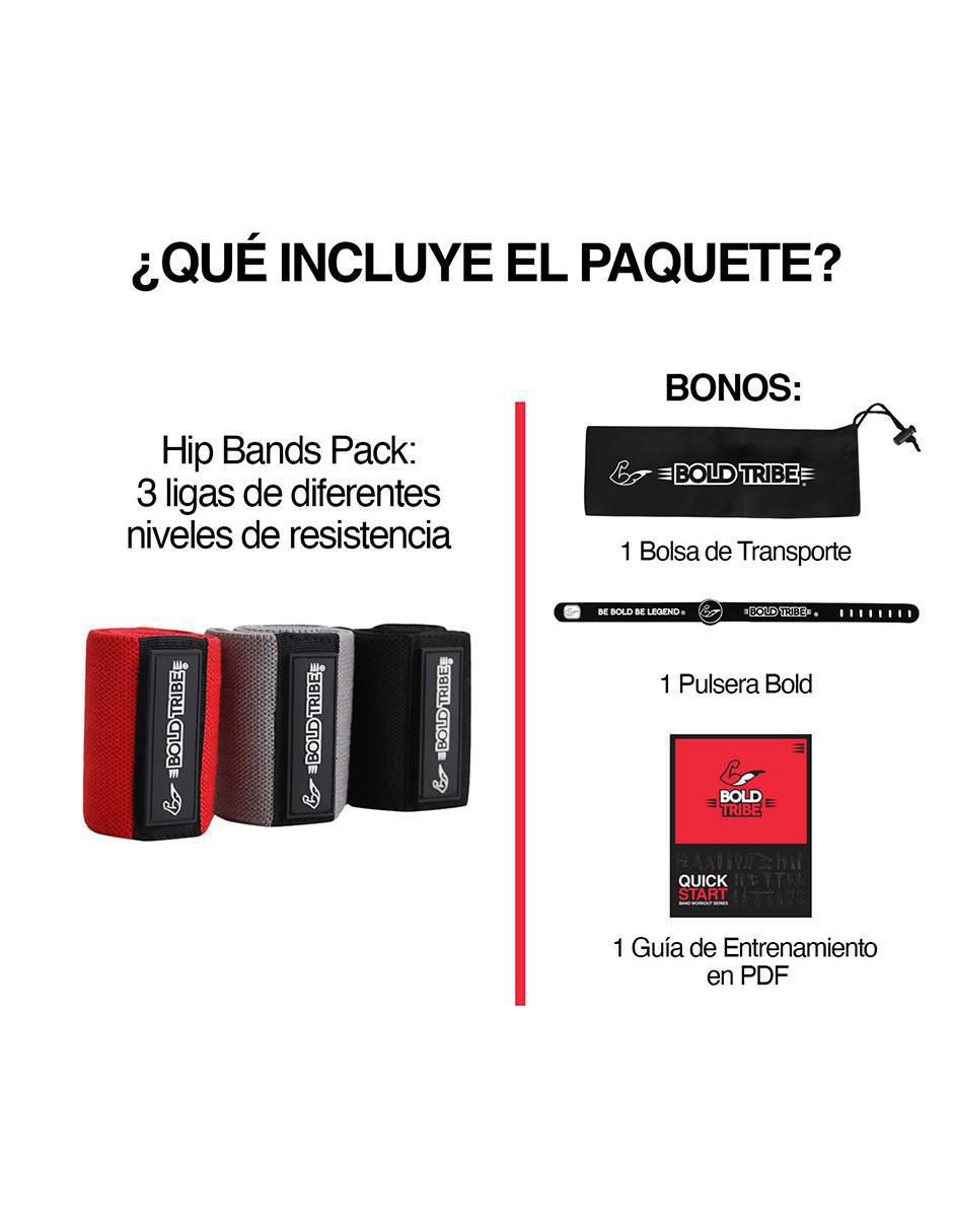 Set de bandas de resistencia 3 pz 5