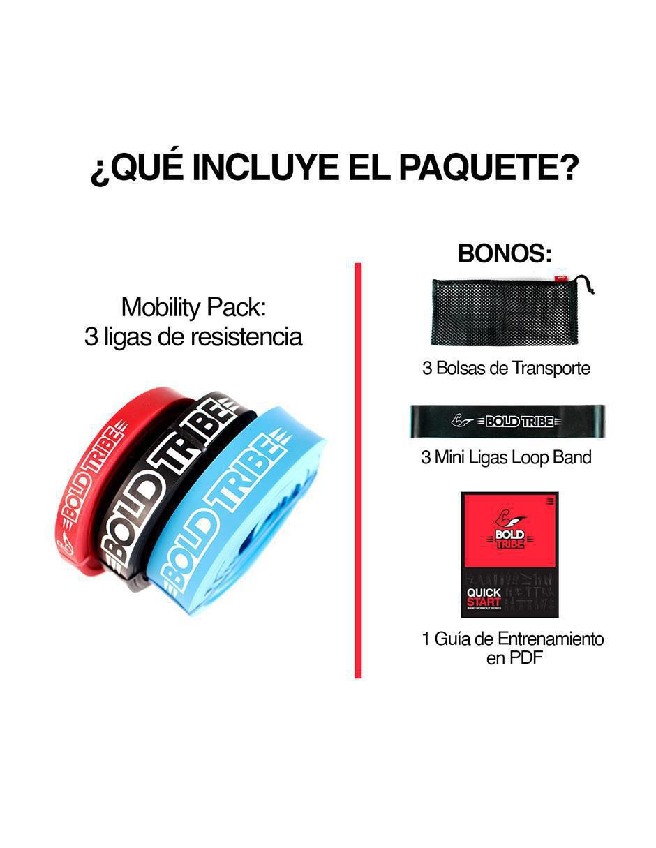 Pack 3 bandas de resistencia 5