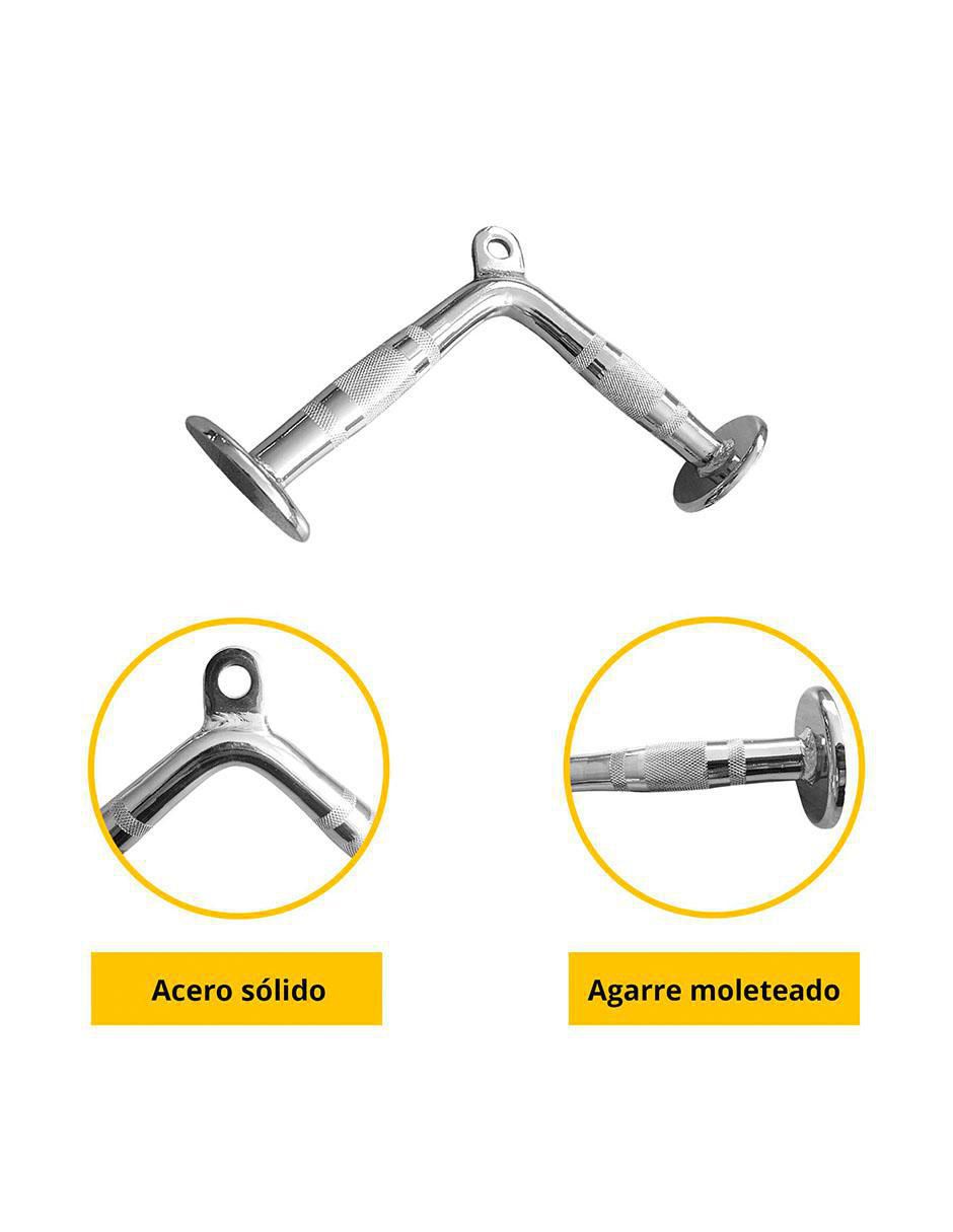 Maneral métalico en V para aparato de polea 3