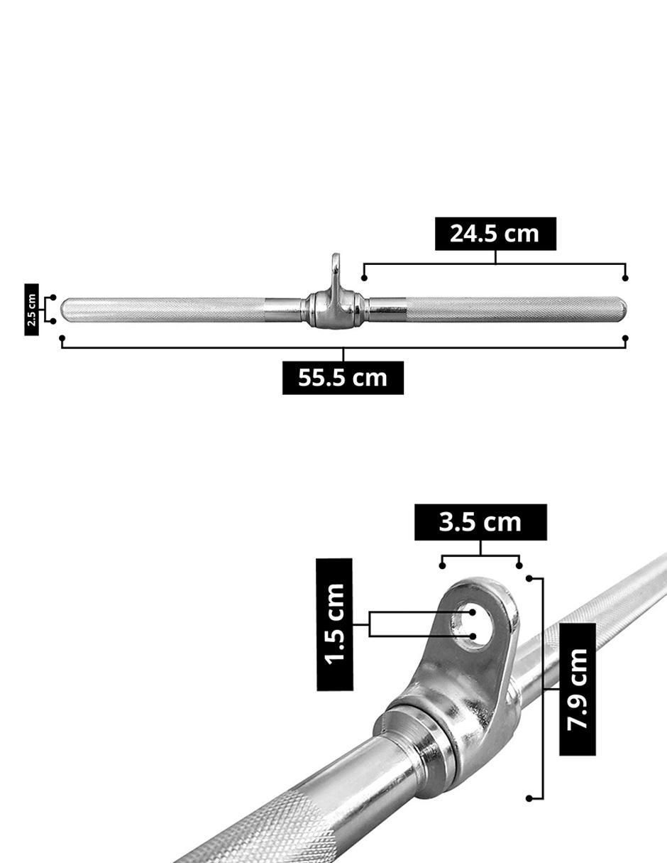 Maneral barra recta corta 55.5 cm 3