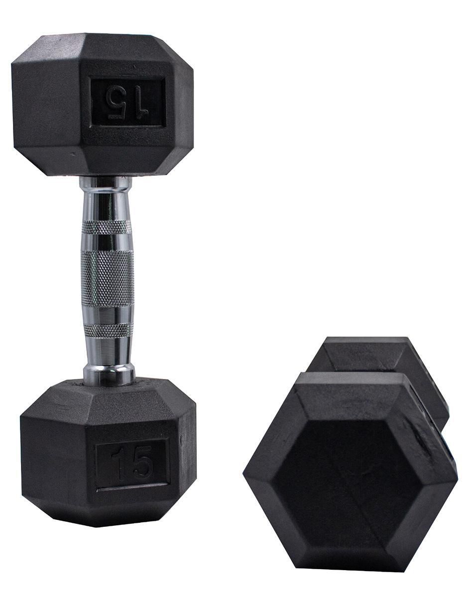 Set de mancuernas de peso fijo 6.8 kg c/u 5