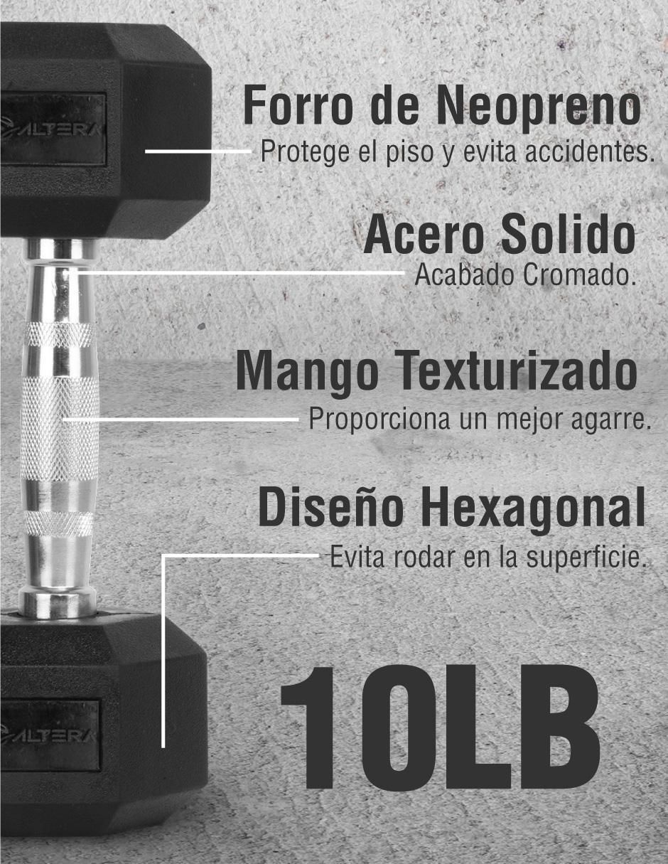 Mancuerna de peso fijo 4.5 kg 5