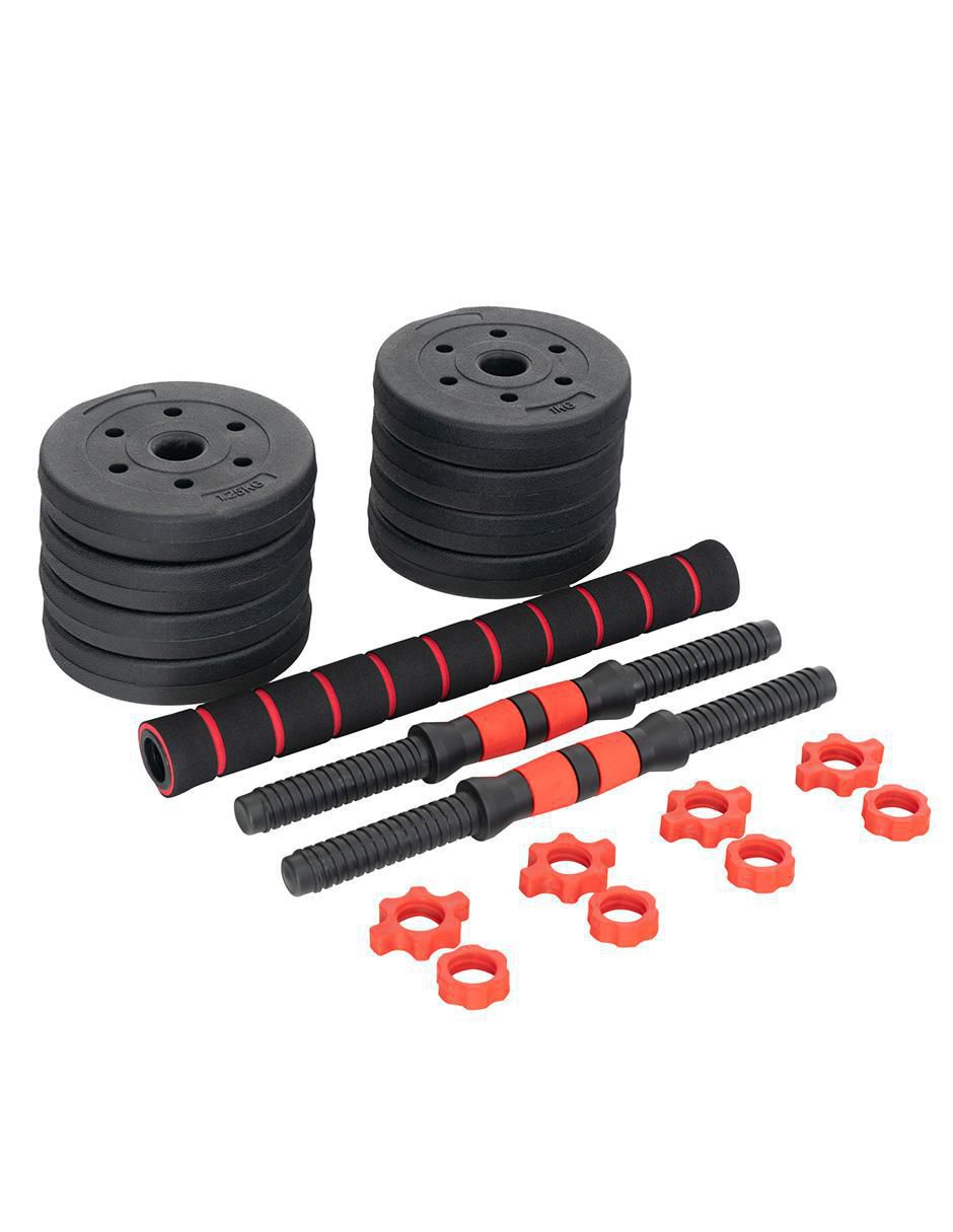 Set mancuernas de peso variable 10 kg 8 piezas 2