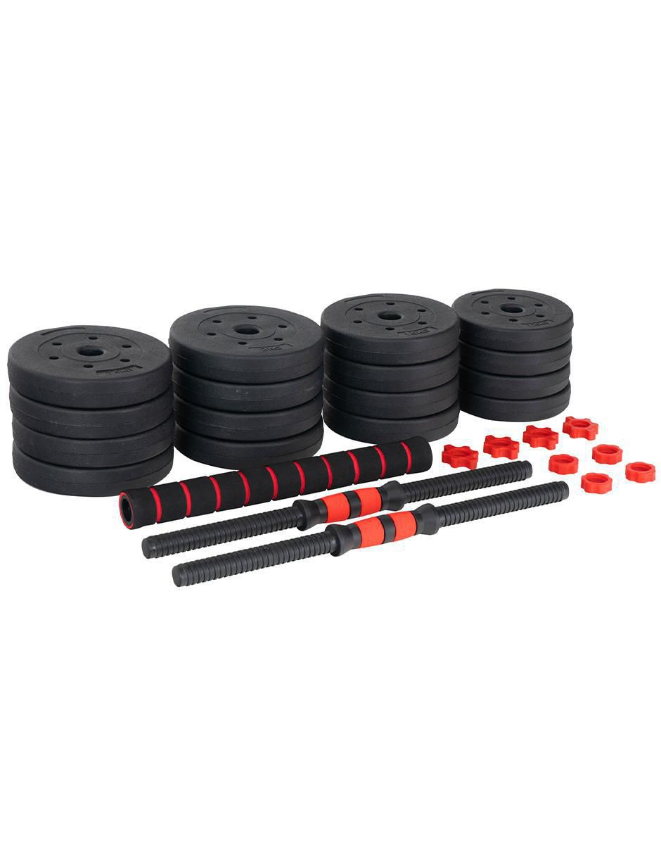Set mancuernas de peso variable 10 kg 8 piezas 2
