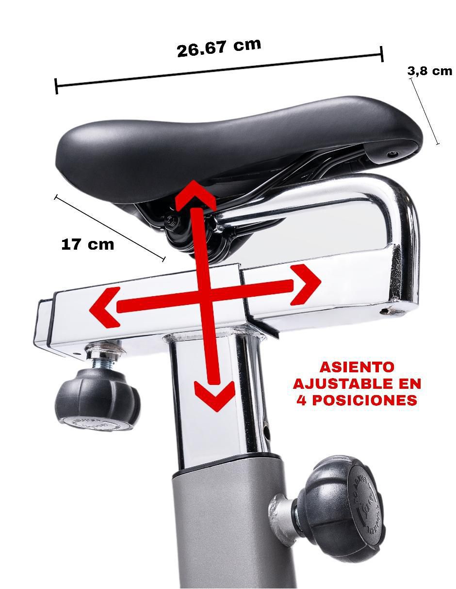 Bicicleta fija acero y plástico 8