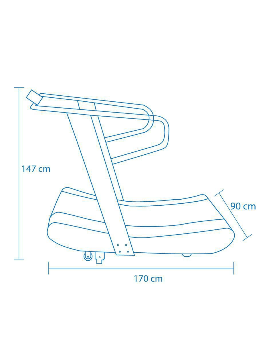 Caminadora semiprofesional Sw500A Curva Semi 8