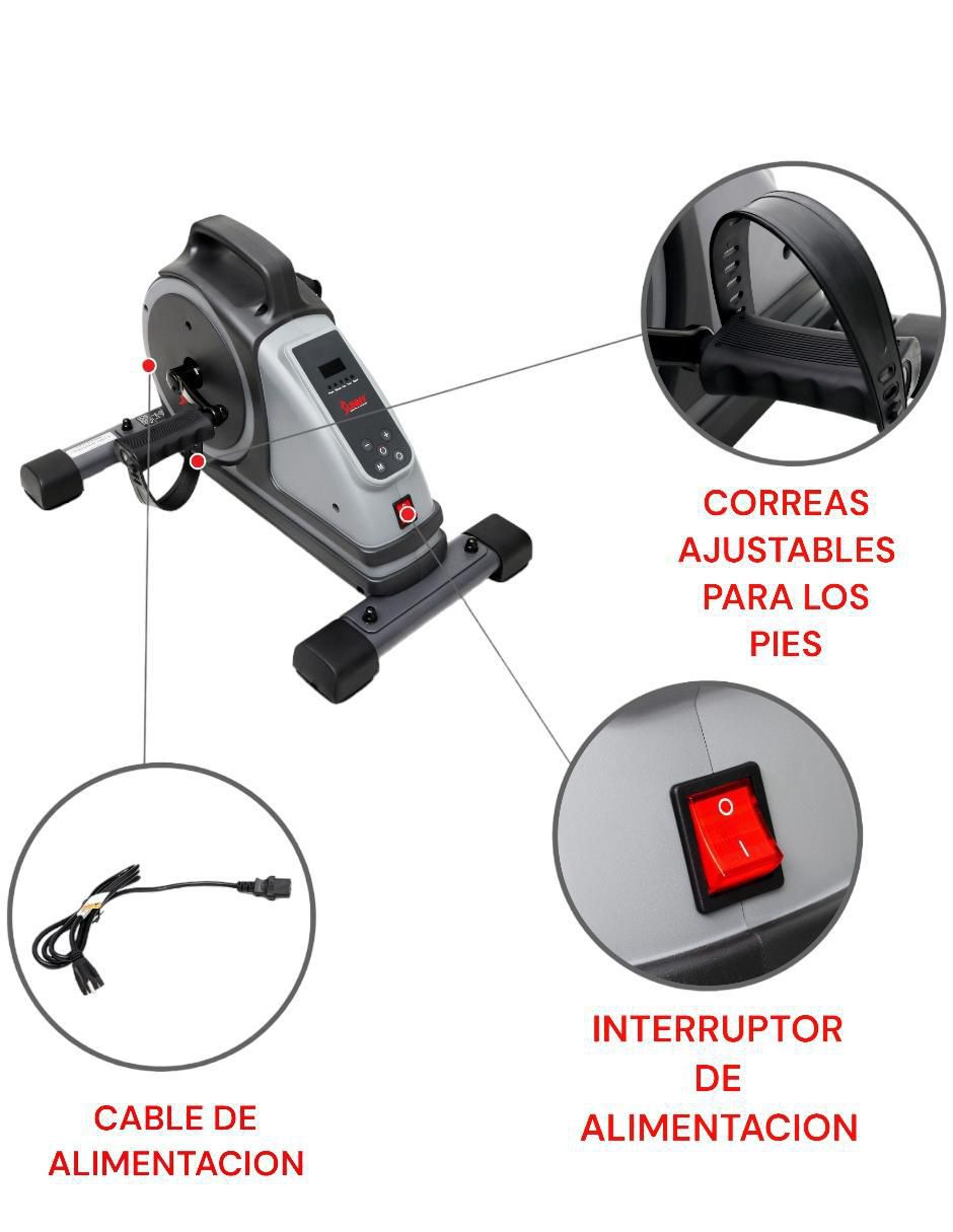 Mini bicicleta estática acero y plástico 3