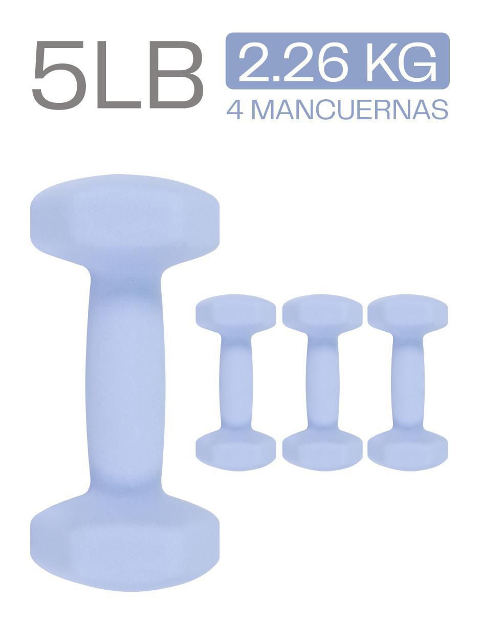 Set de 4 mancuernas de peso variable 5