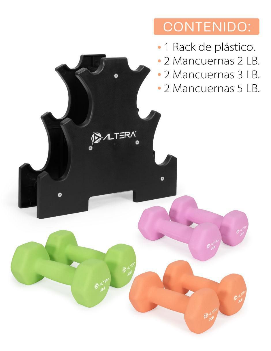 Set mancuernas de peso variable 8