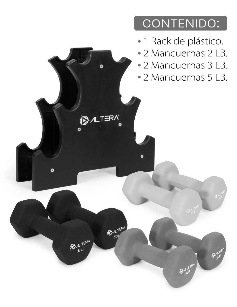 "mancuerna/set mancuernas" de peso variable altera