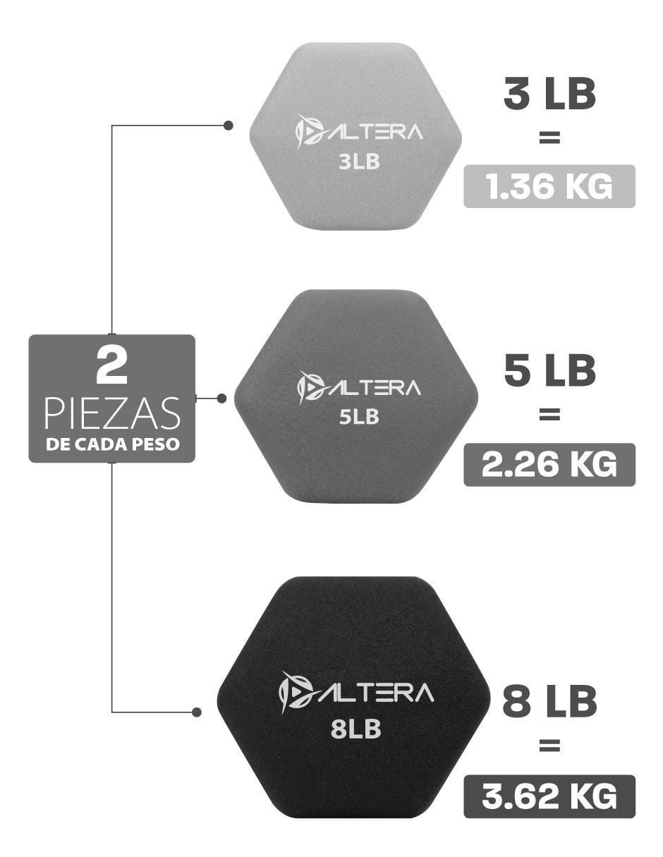 Set mancuernas de peso variable 11