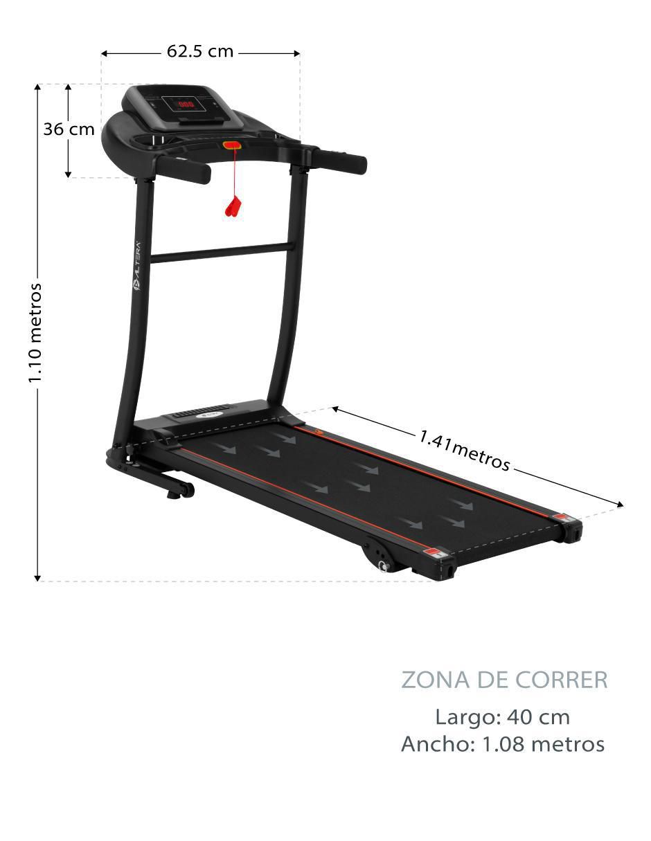 Caminadora Electrica Motor 1.5 HP Centurfit Plegable Casa Fitness