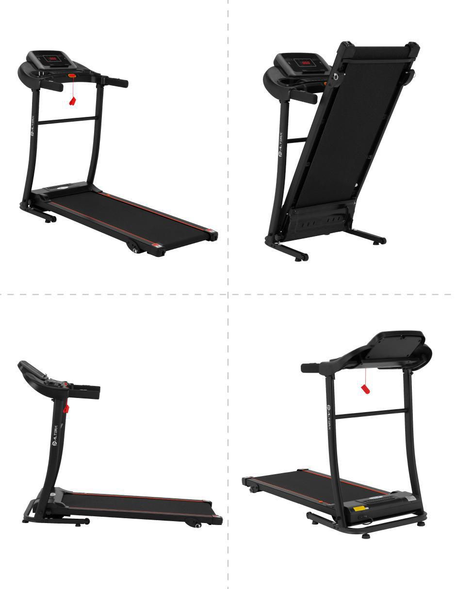 Caminadora semiprofesional X80 plegable 7